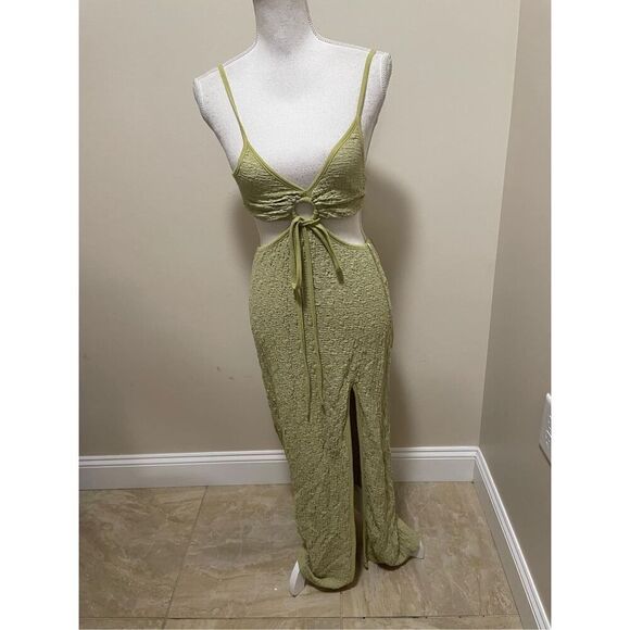 Urban Outfitters Katara Strappy Cutout Midi Dress Size M - Picture 6 of 9